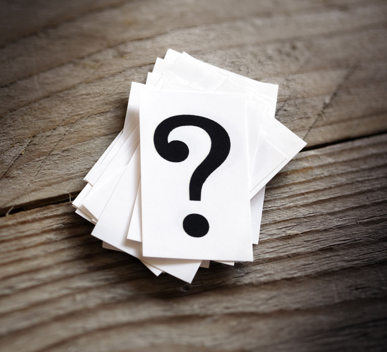 Emergency Dental of America | Image of paper and a question mark